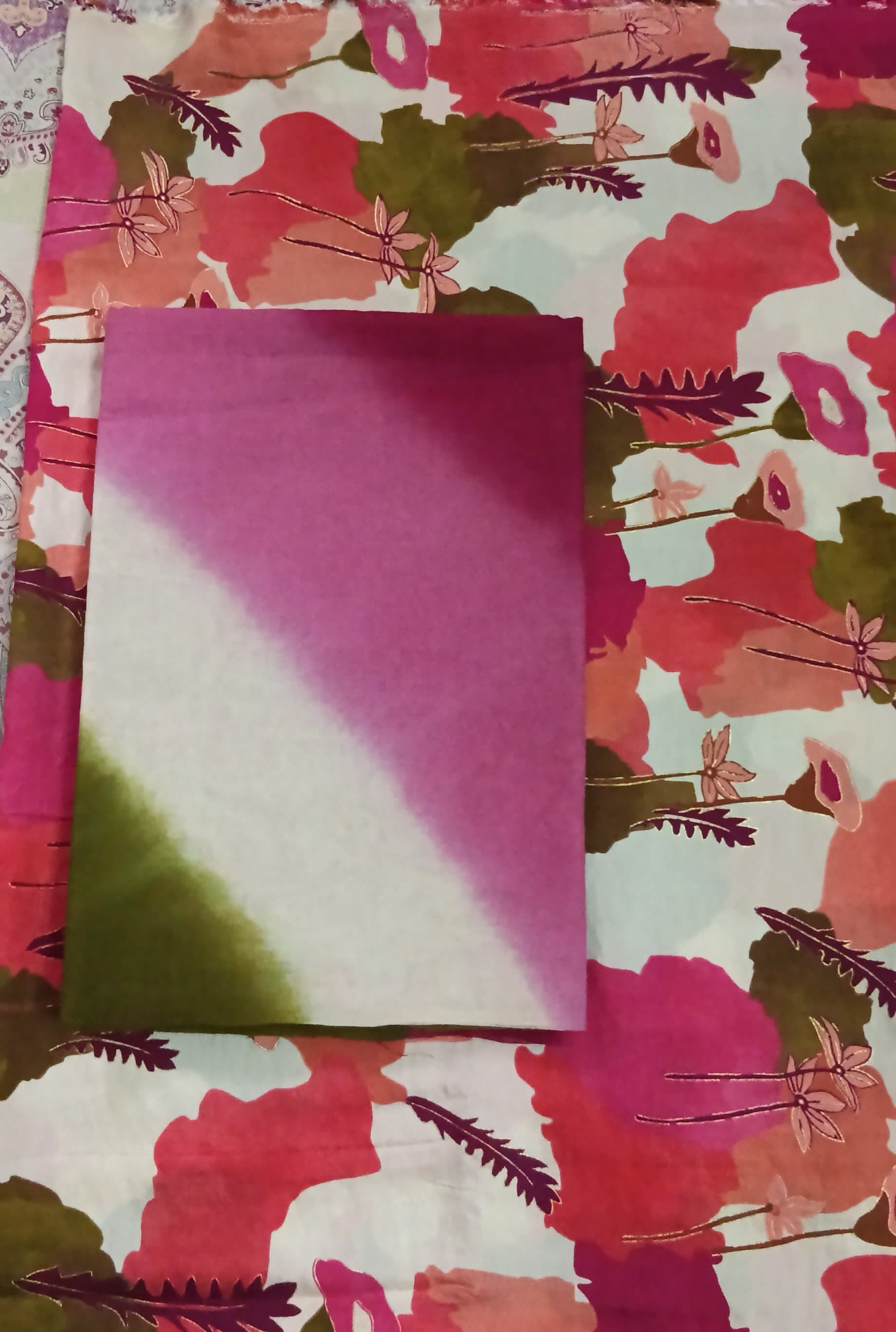 Gelatin fabric with cotton lheriya odhana