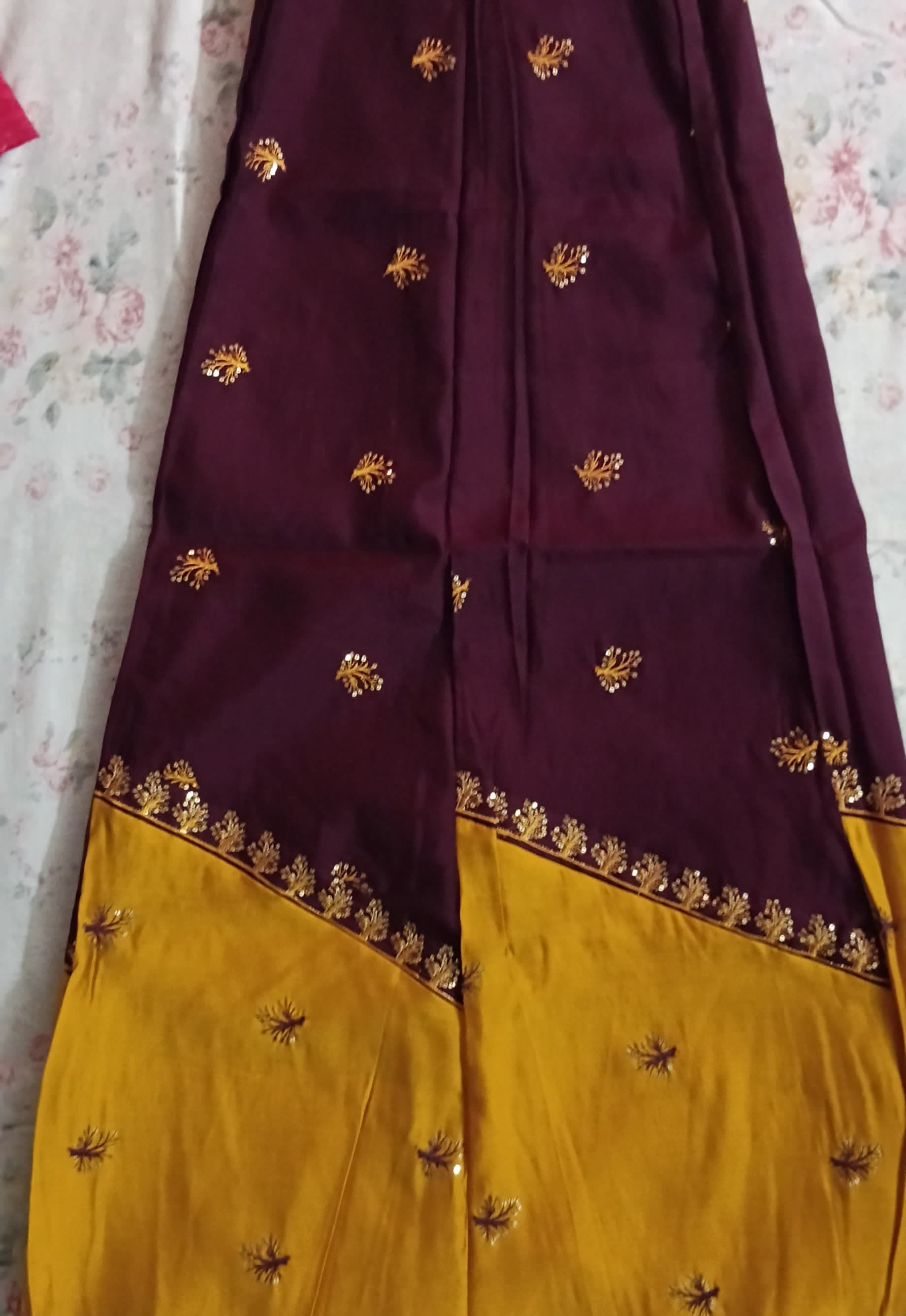 Rajasthani jaam Silk yellow dress