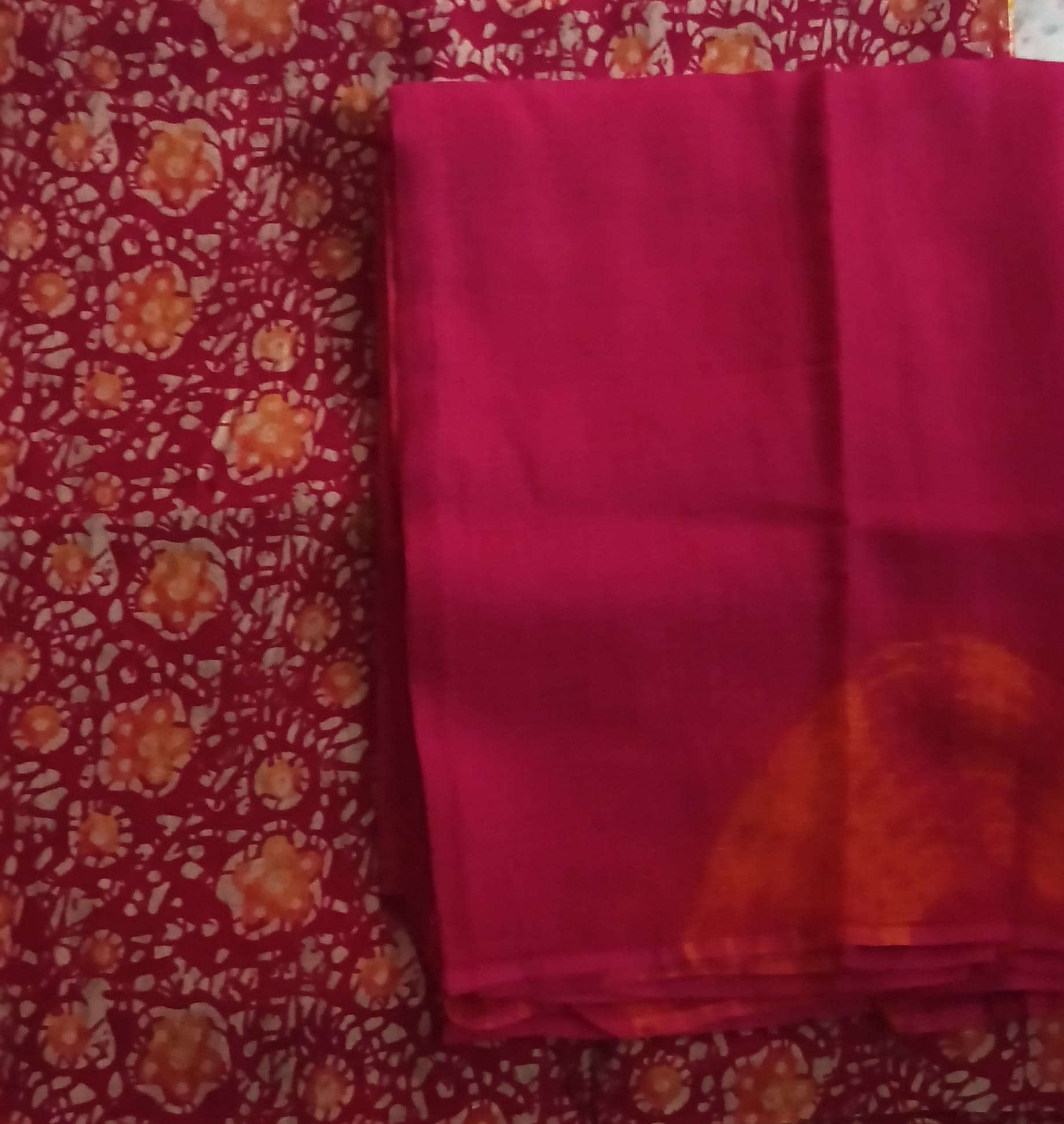 Rajasthani jam Silk dress with kota doriya odhana